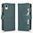 Custodia Portafoglio In Pelle Cover con Supporto BY2 per Samsung Galaxy A23 5G SC-56C Verde