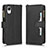 Custodia Portafoglio In Pelle Cover con Supporto BY2 per Samsung Galaxy A23s Nero