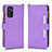 Custodia Portafoglio In Pelle Cover con Supporto BY2 per Samsung Galaxy M52 5G Viola