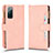 Custodia Portafoglio In Pelle Cover con Supporto BY2 per Samsung Galaxy S20 FE 4G Oro Rosa