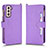 Custodia Portafoglio In Pelle Cover con Supporto BY2 per Samsung Galaxy S24 5G Viola