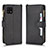 Custodia Portafoglio In Pelle Cover con Supporto BY2 per Sharp Aquos Sense6 Nero