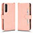 Custodia Portafoglio In Pelle Cover con Supporto BY2 per Sony Xperia 1 II Oro Rosa