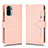 Custodia Portafoglio In Pelle Cover con Supporto BY2 per Xiaomi Poco M5S Oro Rosa