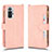 Custodia Portafoglio In Pelle Cover con Supporto BY2 per Xiaomi Redmi Note 10 Pro Max Oro Rosa