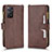 Custodia Portafoglio In Pelle Cover con Supporto BY2 per Xiaomi Redmi Note 11 Pro 4G Marrone