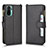 Custodia Portafoglio In Pelle Cover con Supporto BY2 per Xiaomi Redmi Note 11 SE India 4G Nero