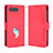 Custodia Portafoglio In Pelle Cover con Supporto BY3 per Asus ROG Phone 5 ZS673KS Rosso