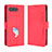 Custodia Portafoglio In Pelle Cover con Supporto BY3 per Asus ROG Phone 5s Rosso