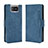 Custodia Portafoglio In Pelle Cover con Supporto BY3 per Asus Zenfone 7 ZS670KS Blu