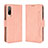 Custodia Portafoglio In Pelle Cover con Supporto BY3 per HTC Desire 22 Pro 5G Rosa