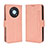 Custodia Portafoglio In Pelle Cover con Supporto BY3 per Huawei Enjoy 50 Pro Rosa