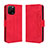 Custodia Portafoglio In Pelle Cover con Supporto BY3 per Huawei Enjoy 50z Rosso