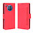 Custodia Portafoglio In Pelle Cover con Supporto BY3 per Huawei Honor 50 Lite Rosso