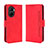 Custodia Portafoglio In Pelle Cover con Supporto BY3 per Huawei Honor X40i 5G Rosso