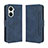 Custodia Portafoglio In Pelle Cover con Supporto BY3 per Huawei Nova 10 SE Blu