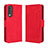 Custodia Portafoglio In Pelle Cover con Supporto BY3 per Huawei Nova 10z Rosso