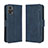 Custodia Portafoglio In Pelle Cover con Supporto BY3 per Motorola Moto E22 Blu