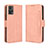 Custodia Portafoglio In Pelle Cover con Supporto BY3 per Motorola Moto E22 Rosa