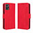 Custodia Portafoglio In Pelle Cover con Supporto BY3 per Motorola Moto E22 Rosso