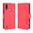 Custodia Portafoglio In Pelle Cover con Supporto BY3 per Motorola Moto E7 Power Rosso