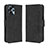 Custodia Portafoglio In Pelle Cover con Supporto BY3 per Motorola Moto G23 Nero