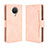 Custodia Portafoglio In Pelle Cover con Supporto BY3 per Nokia 6.3 Rosa