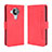 Custodia Portafoglio In Pelle Cover con Supporto BY3 per Nokia 7.3 Rosso