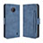 Custodia Portafoglio In Pelle Cover con Supporto BY3 per Nokia C10 Blu