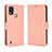 Custodia Portafoglio In Pelle Cover con Supporto BY3 per Nokia C21 Plus Rosa