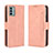 Custodia Portafoglio In Pelle Cover con Supporto BY3 per Nokia G22 Rosa