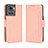 Custodia Portafoglio In Pelle Cover con Supporto BY3 per OnePlus 10R 5G Rosa