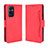 Custodia Portafoglio In Pelle Cover con Supporto BY3 per OnePlus 9 Pro 5G Rosso