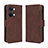 Custodia Portafoglio In Pelle Cover con Supporto BY3 per OnePlus Ace 2V 5G Marrone