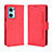 Custodia Portafoglio In Pelle Cover con Supporto BY3 per OnePlus Nord CE 2 5G Rosso