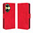 Custodia Portafoglio In Pelle Cover con Supporto BY3 per OnePlus Nord CE 3 5G Rosso