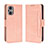 Custodia Portafoglio In Pelle Cover con Supporto BY3 per OnePlus Nord N20 5G Rosa