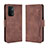 Custodia Portafoglio In Pelle Cover con Supporto BY3 per OnePlus Nord N200 5G Marrone
