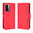 Custodia Portafoglio In Pelle Cover con Supporto BY3 per OnePlus Nord N300 5G Rosso