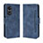 Custodia Portafoglio In Pelle Cover con Supporto BY3 per Oppo A18 Blu