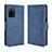 Custodia Portafoglio In Pelle Cover con Supporto BY3 per Oppo A53s 5G Blu