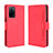 Custodia Portafoglio In Pelle Cover con Supporto BY3 per Oppo A53s 5G Rosso