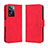 Custodia Portafoglio In Pelle Cover con Supporto BY3 per Oppo A57e Rosso