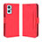 Custodia Portafoglio In Pelle Cover con Supporto BY3 per Oppo A96 4G Rosso