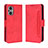 Custodia Portafoglio In Pelle Cover con Supporto BY3 per Oppo A96 5G Rosso