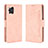 Custodia Portafoglio In Pelle Cover con Supporto BY3 per Oppo Find X3 Pro 5G Rosa