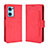 Custodia Portafoglio In Pelle Cover con Supporto BY3 per Oppo Find X5 Lite 5G Rosso