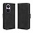 Custodia Portafoglio In Pelle Cover con Supporto BY3 per Oppo Reno10 5G Nero