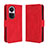 Custodia Portafoglio In Pelle Cover con Supporto BY3 per Oppo Reno10 5G Rosso