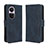 Custodia Portafoglio In Pelle Cover con Supporto BY3 per Oppo Reno10 Pro 5G Blu